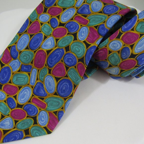 CHANEL Other - Vintage Chanel Tie Multi Color Gemstone Pattern
